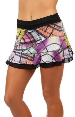 Sofibella UV 13"Print Skirt - Cathedral