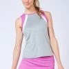 Lija Spectrum Bea Tank - Fuscia/ Grey