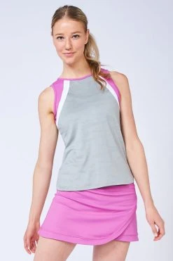 Lija Spectrum Bea Tank - Fuscia/ Grey