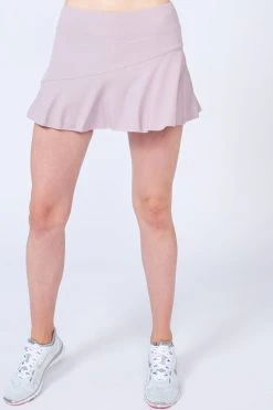 Lija Multi Panel Rib Skirt - Crocus