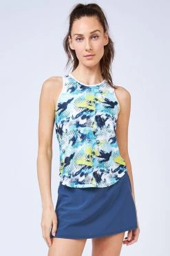 Lija Circle Mesh Line Tank City Graffiti