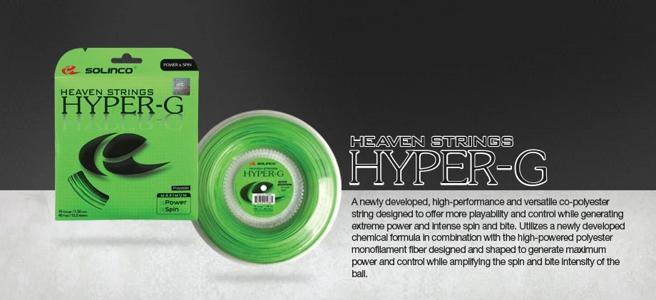 Solinco Hyper-G Tennis String Tennis Reel 3 Solinco Hyper-G Tennis String Tennis Reel