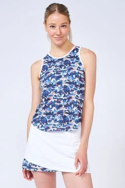 Lija Women's Circle Mesh Tank