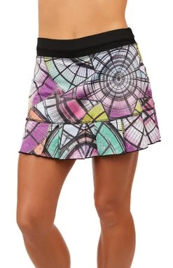 Sofibella UV 14" Print Skirt - Cathedral