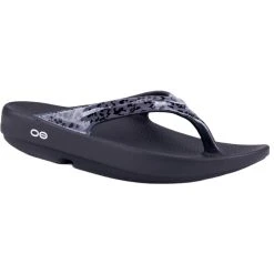 Oofos Women's Oolala Limited Sandal - Gray Leopard