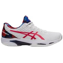 Asics Men's Solution Speed FF 2 L.E. Tennis Shoes - White/ Classic Red