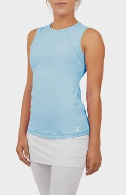Sofibella UV Sleeveless Tank - Cloud