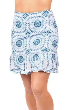 Sofibella Print 17" Skirt - Marina